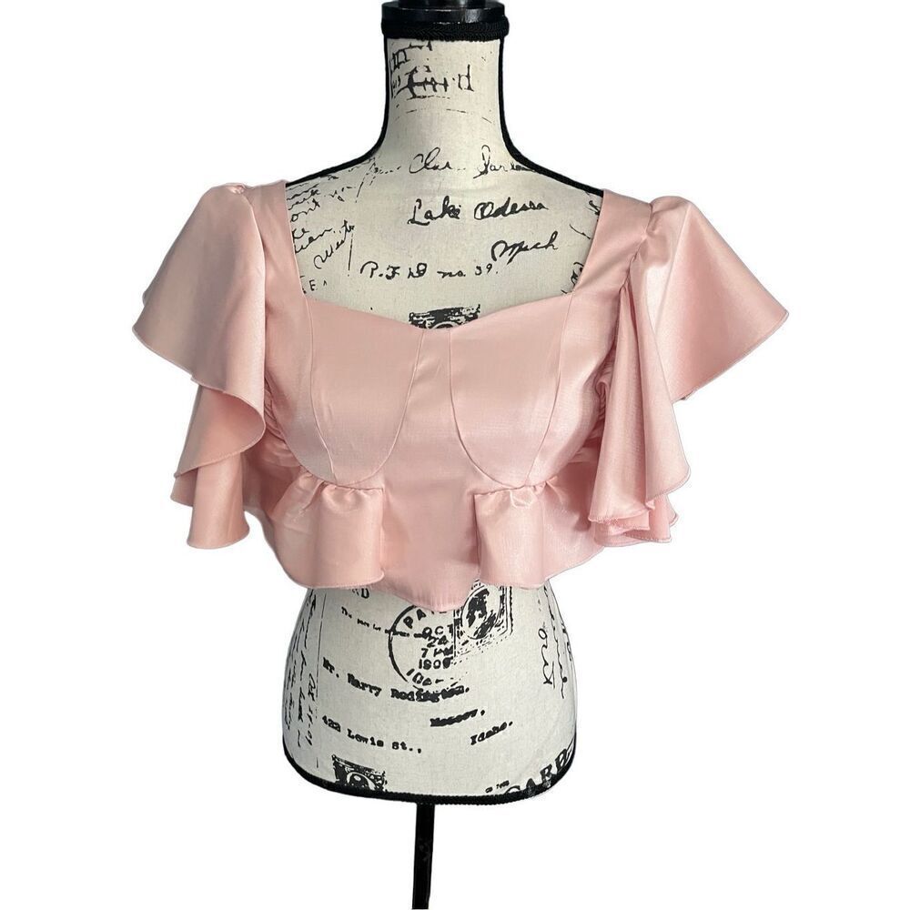 ‎Ontwelth pink crop top medium